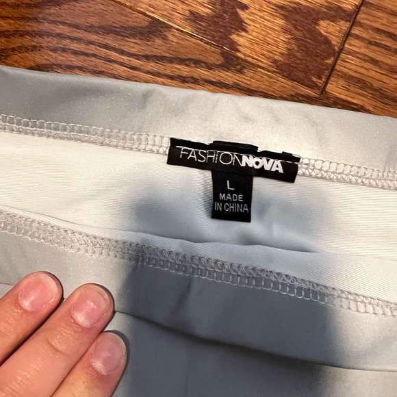 Fashion Nova Holographic skirt - Picture 2 of 2